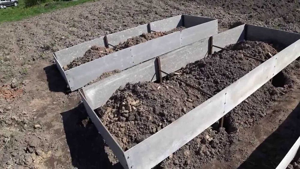 Грядки из плоского шифера