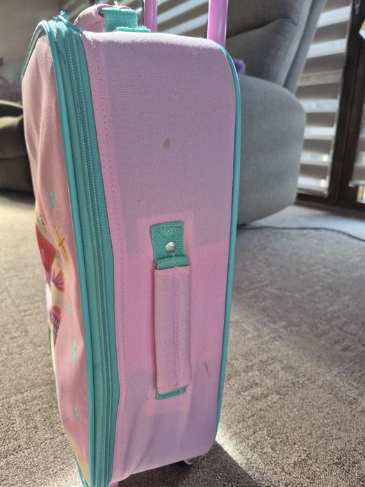 Set troler și rucsac copii "Under the sea" cu sirenă - roz - troller cu roți 46 cm, pret fix 55 lei