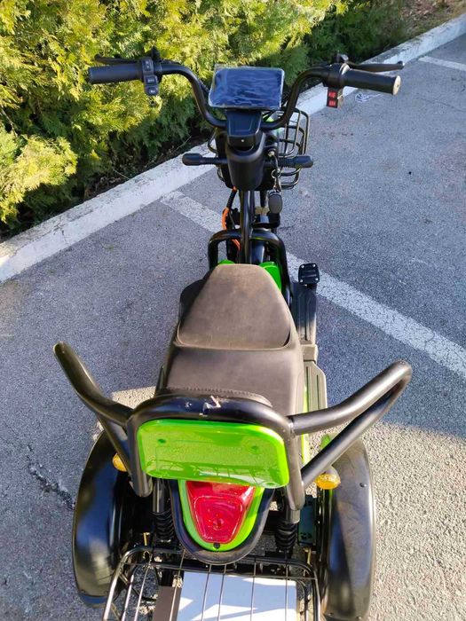 Двуместна електрическа триколка MaxMotors Pudding 1800W-48V ЗЕЛЕНА