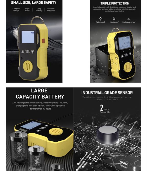 Detector industrial de gaze.