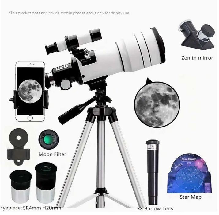 ТЕЛЕСКОП 30070MM pro Refractor telescope TELESKOP Полный комплект