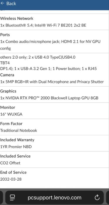 Чисто нов! ThinkPad P16v Gen 3 16 | Згод. Премиум ГАРАНЦИЯ