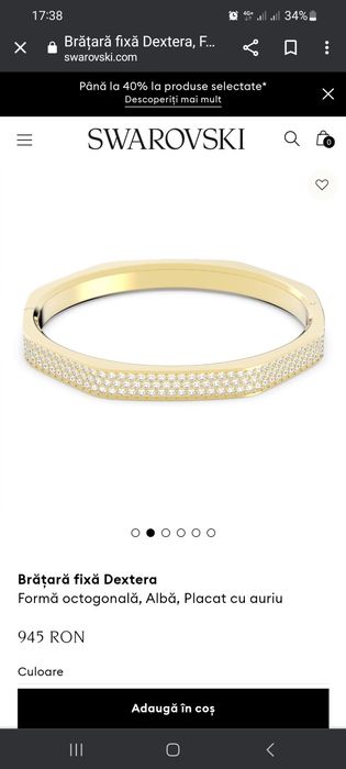 Bratara Swarovski noua