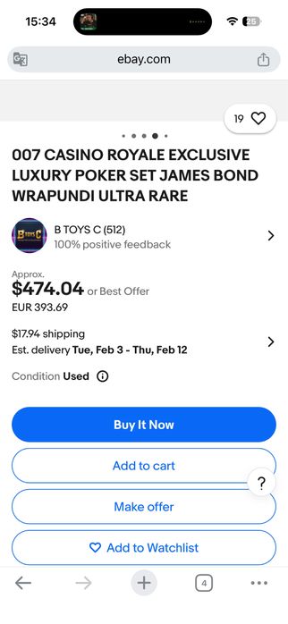 Set pokerLuxury Casino Royale ( RARE)