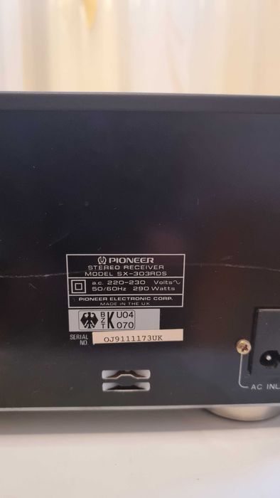 Amplificator Pioneer SX 303 RDS, amplituner