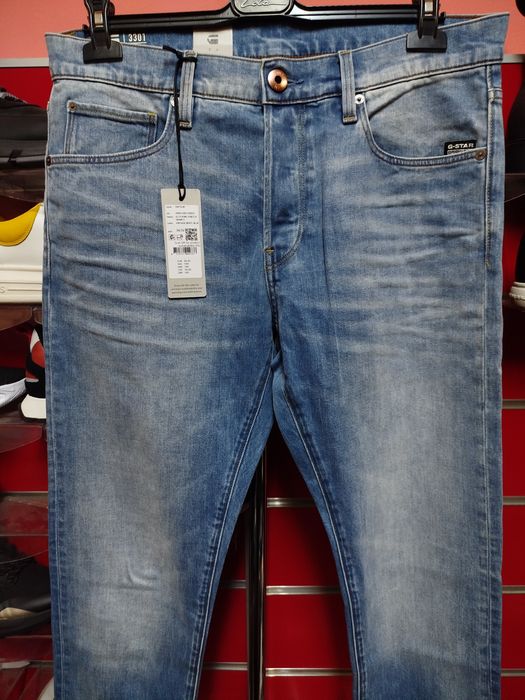 Оригинални дънки G-Star Raw 3301 Slim W34 W36 W40 нови мъжки