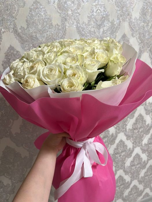 Букет из 51 роз (Белые)