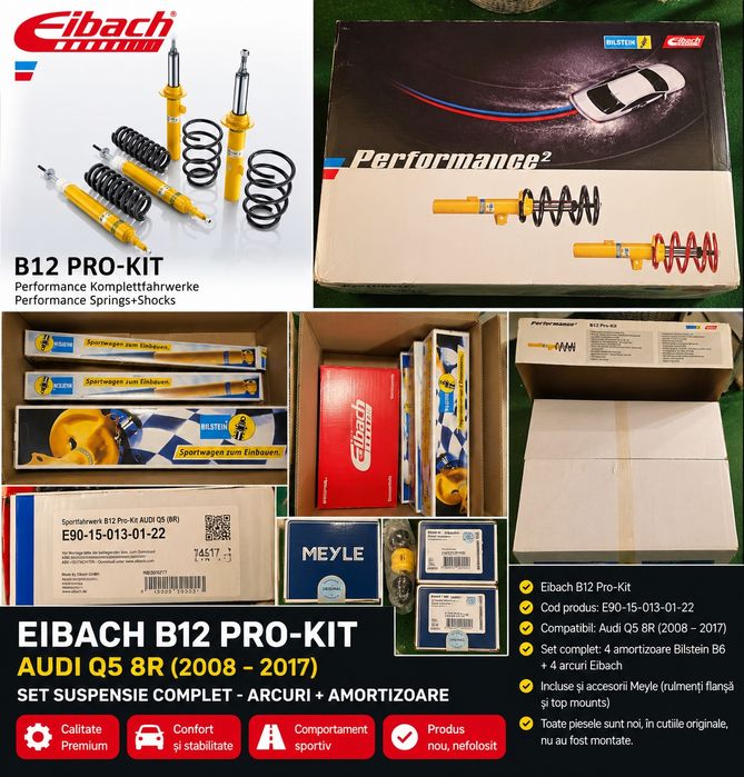 Suspensie Eibach B12 Pro-Kit Audi Q5 8R – Bilstein + Eibach – NOUĂ