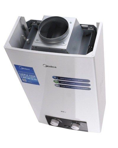 Проточный газовый калонка 10L Midea с гарантием