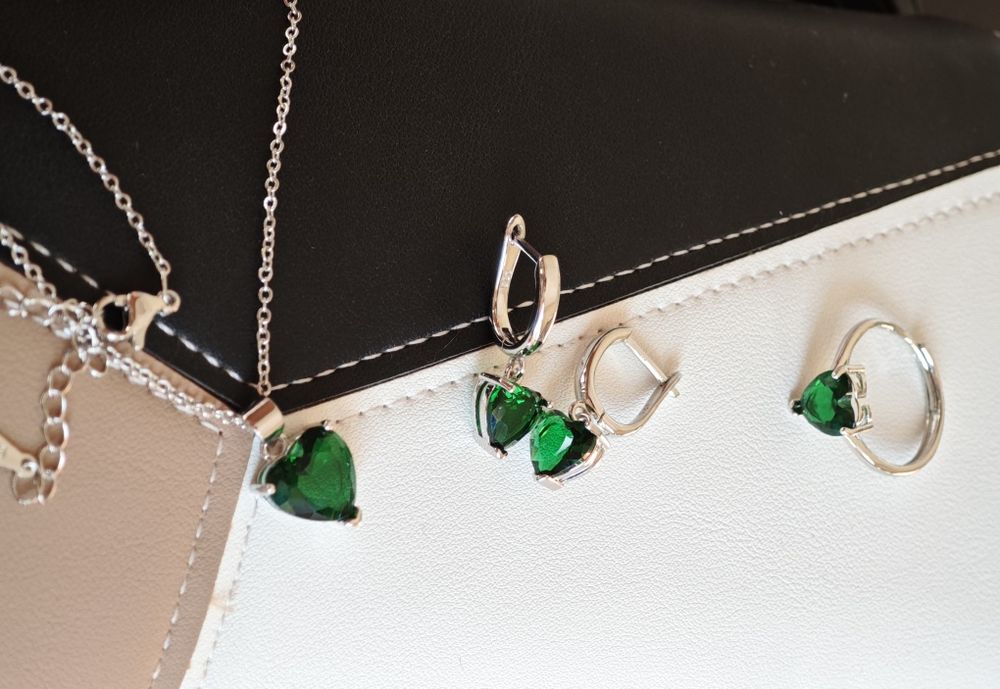 Сребърни комплекти бижута - нови