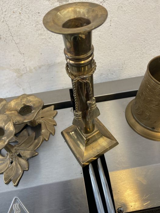 Свещници стари бронз 4 бр