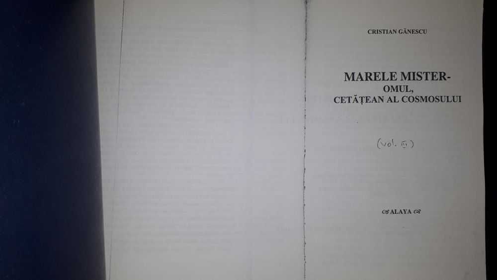 Forta catre forta, Omul in afara trupului, Marele m, Cristian Ganescu