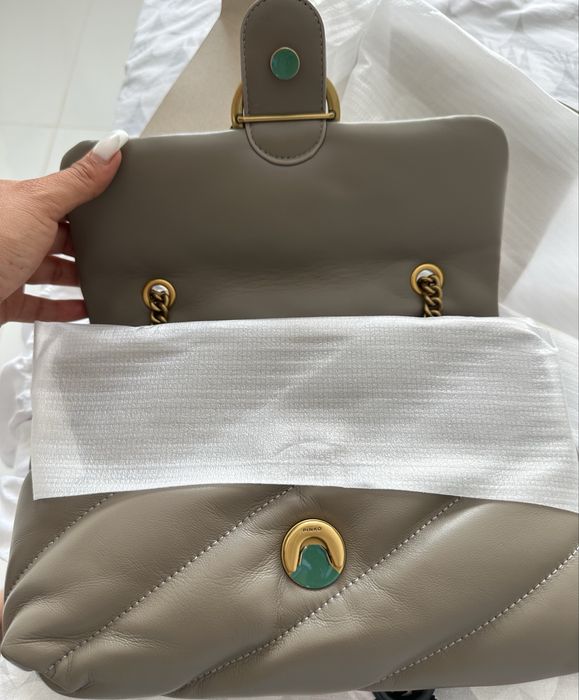 Pinko love classic puff dark gray