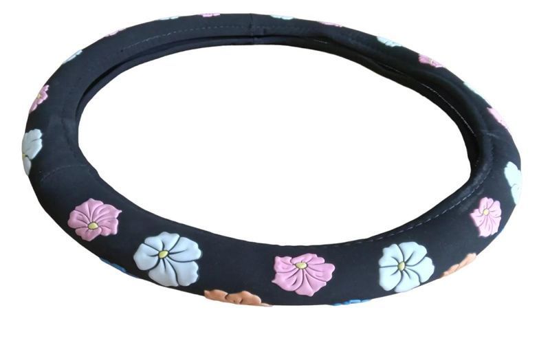 Дамски калъф за волан - черно кадифе DISCO PARTY