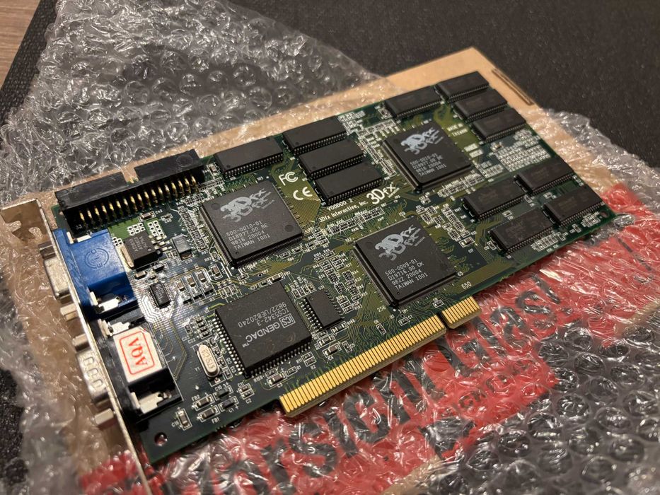 3dfx Voodoo2 12MB PCI – placa video retro, Glide, DOS / Windows 98