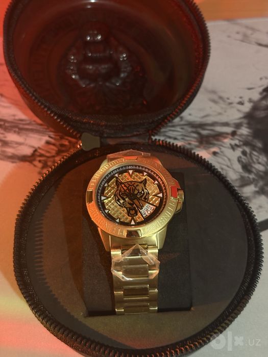 Мужские часы Plein Sport Tigermaster Gold — Новые, в пленках и коробке