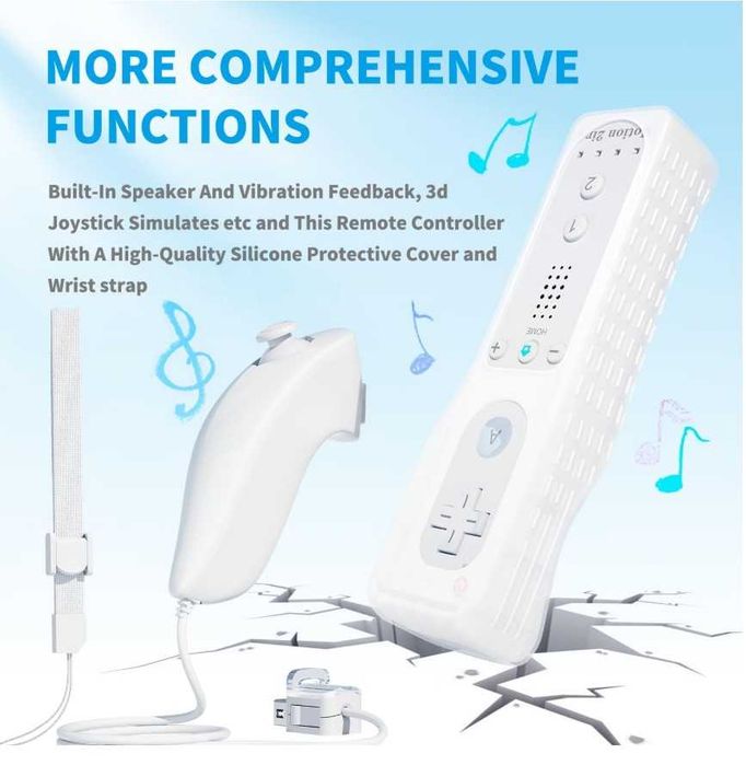 Set 2X Controlere Wii TechKen Plus