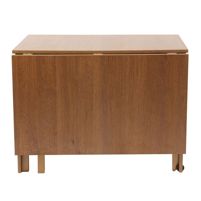 Set masa plianta lemn masiv cu 6 scaune culoare wenge