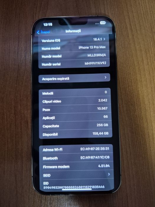 Vand iPhone 13 Pro Max, 256GB, Gold