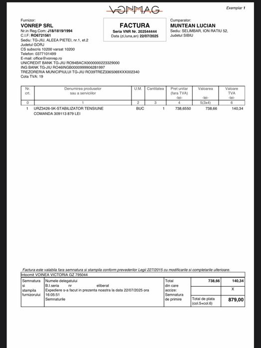 Stabilizator automat de tensiune KEMOT MSER-5000 (5000 VA, servomotor)