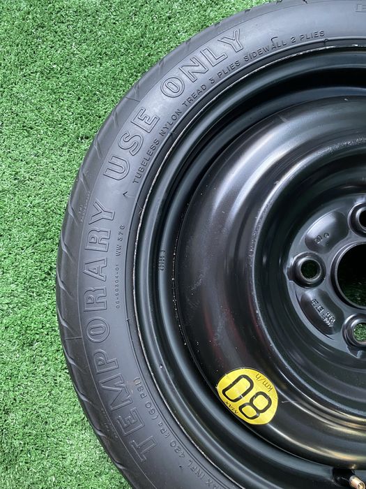 Roata rezerva slim îngustă OEM TOYOTA Yaris 125 70 R15 4X100 2005-2011