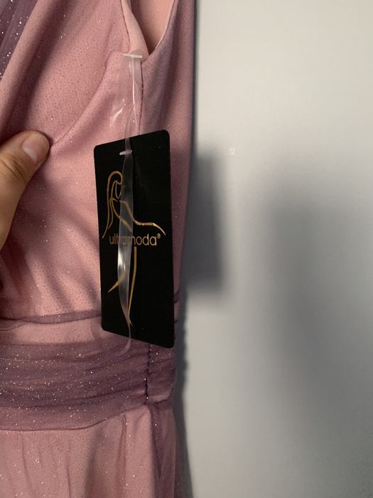 Rochie eleganta lunga roz