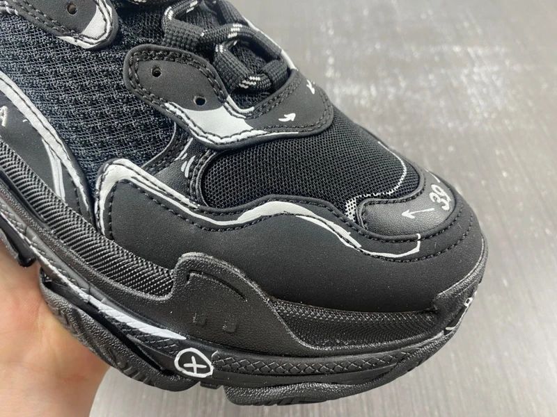 Balenciaga Triple S - Black/Dark Green/Dark Grey | РАЗМЕРИ: 35 до 46
