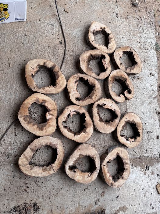 Дървени шайби за декорация лампи и др.