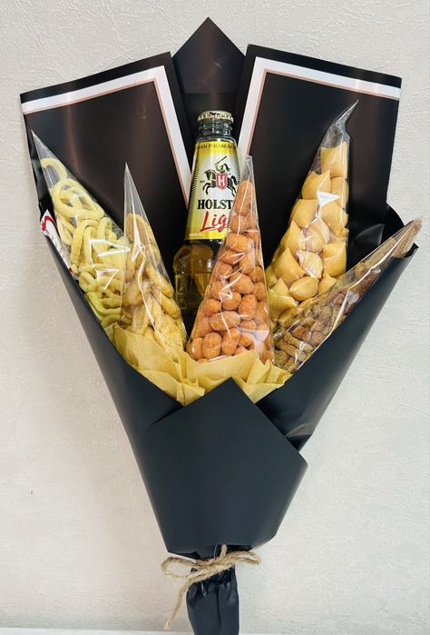 Мужские съедобные букеты