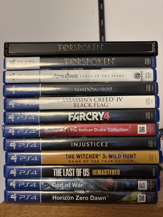 Vând colecție jocuri PS4 & PS5 – PACHET AVANTAJOS