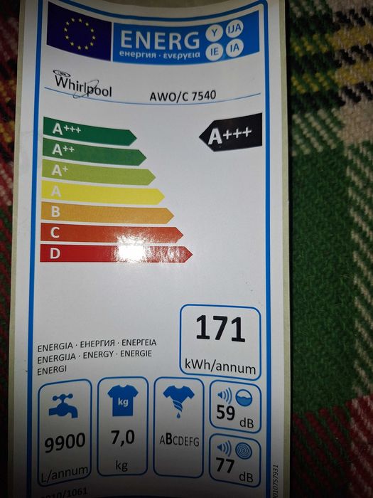 Пералня Whirpool  AWO/C 7540 за части