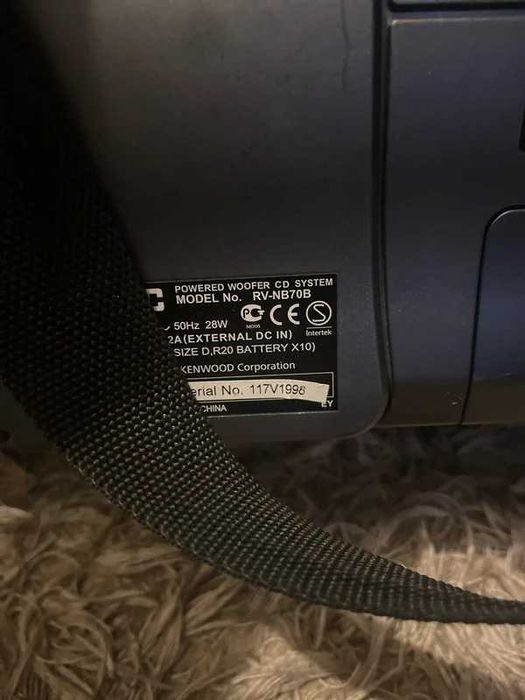 JVC RV-nb70b Boombox , cd Ipod dock, Radio