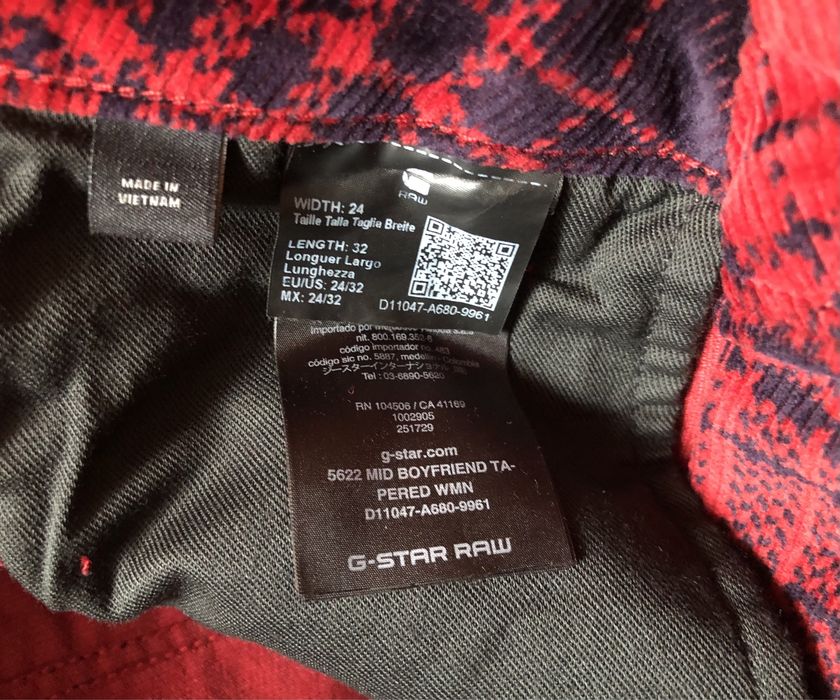 G-Star RAW 5622 Mid Boyfriend Tapered Pant OРИГИНАЛНИ дамски панталони