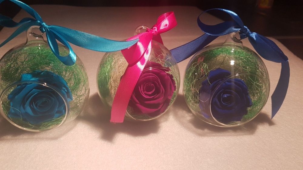 Trandafiri criogenati Cadou de Constantin si Elena