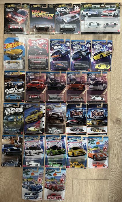 Hot Wheels Treasure Hunt RLC Ferrari Porsche BMW Mercedes Audu Tesla GTR Supra Chase fast and furious DeLorean Evolution s600