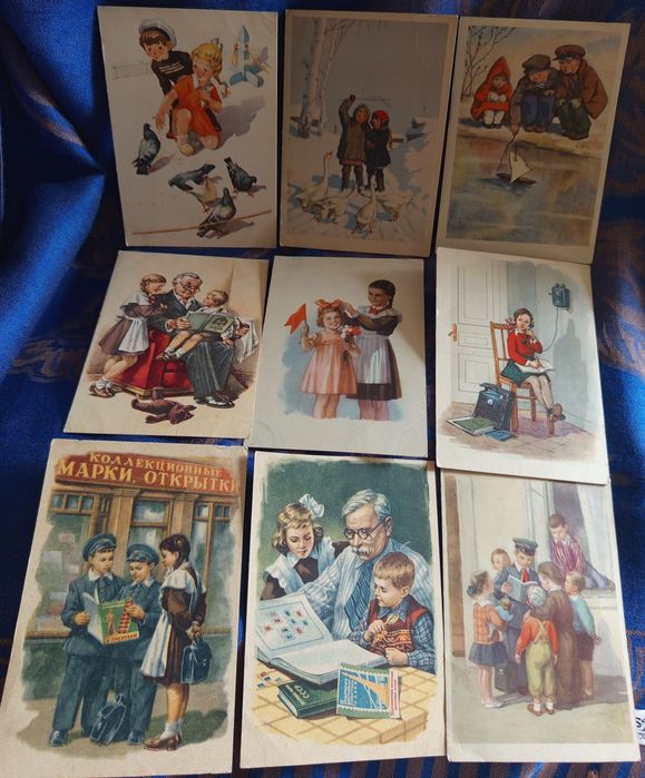 Открытки 50-х, ИЗОГИЗ