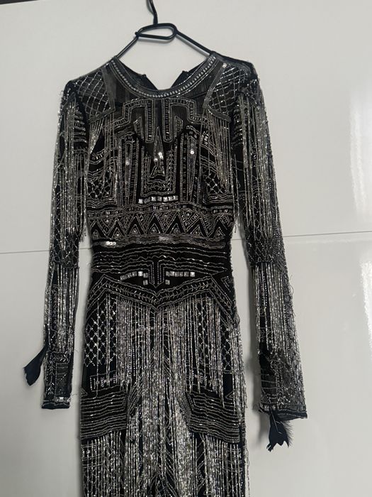 Rochie cu Franjuri si pene model Asos