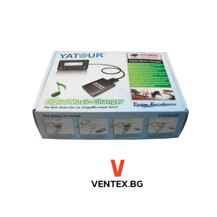 YATOUR дигитален чейнджър за Audi A3, A4 от 2006 до 2010 г. USB и AUX