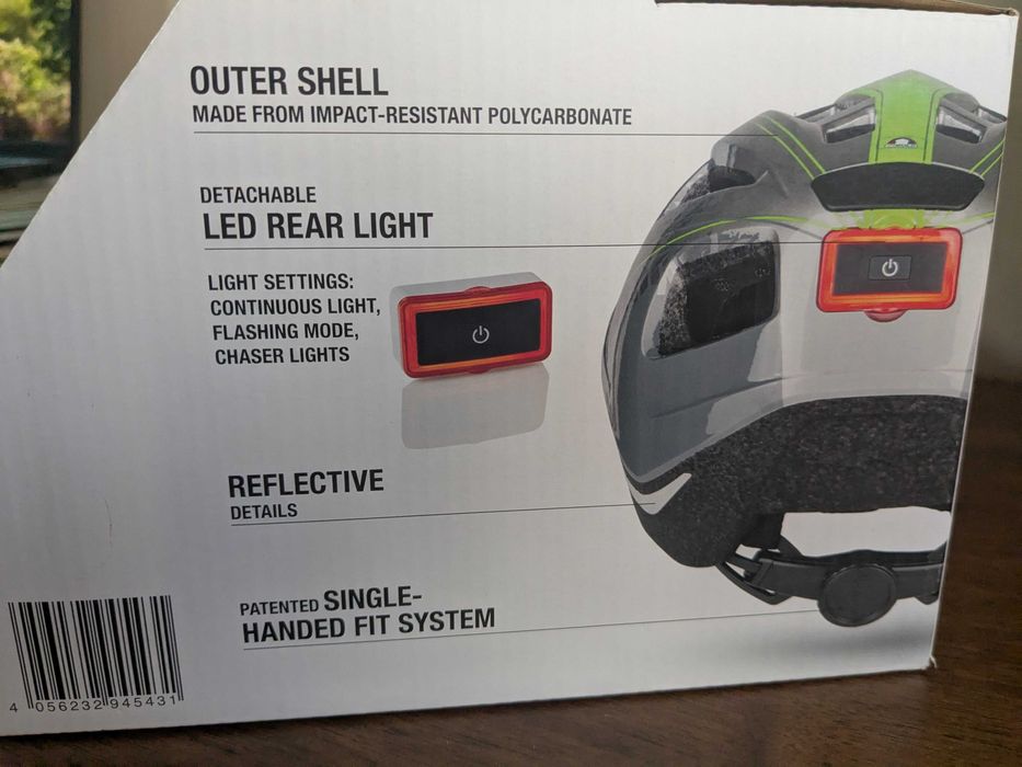 Каска за колело със светлина