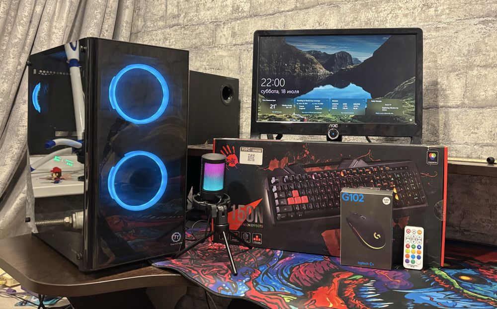 Игровой ПК/i5-7400/GTX 1070/SSD m2 + 1.5 TB/Новая периферия
