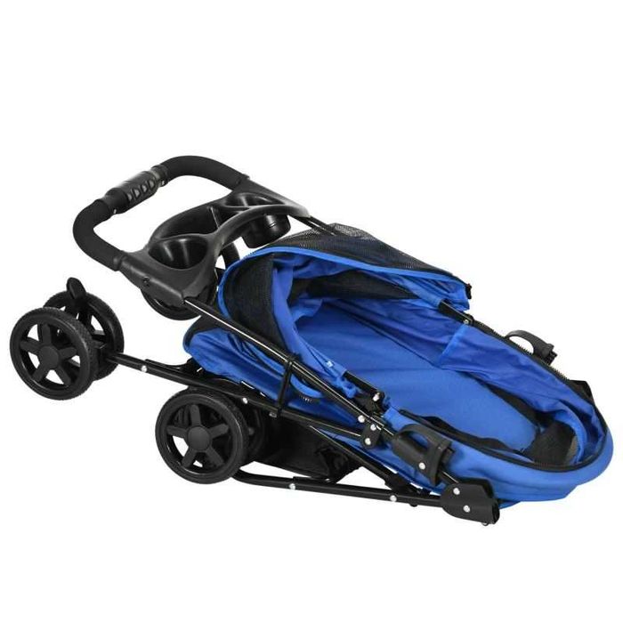 Количка за кучета PawHut  до 4 кг,