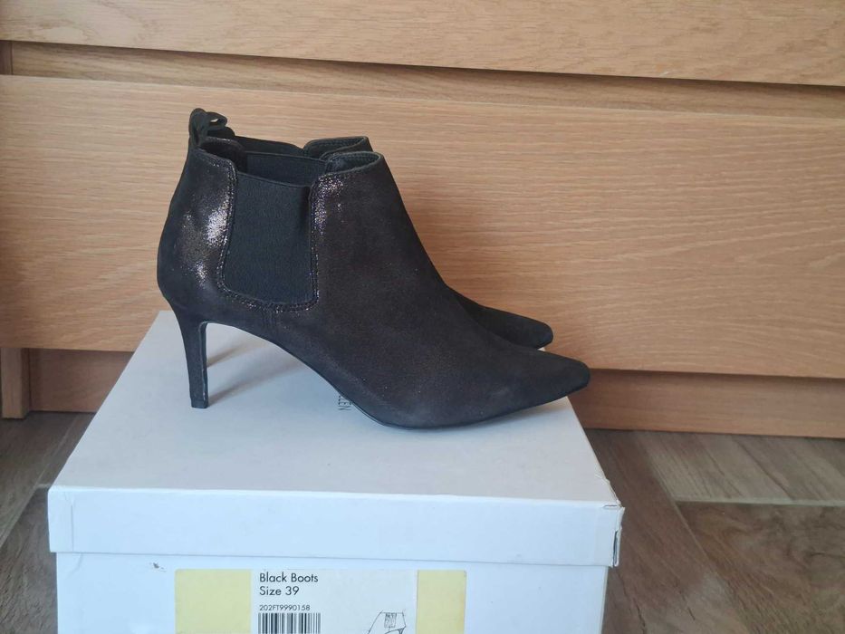 Karen Millen боти 39 номер черни, естествена кожа