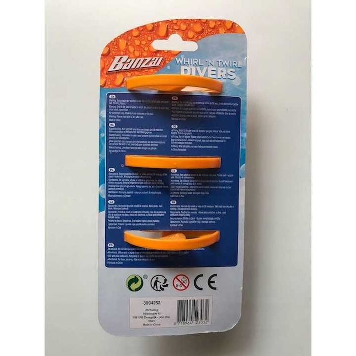 Комплект от 3 играчки за баня, Banzai, 6+ години, Многоцветни