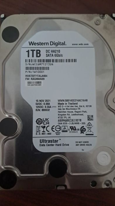 Продам жёсткий диск 1 tb