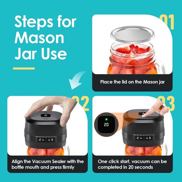 Вакуумна машина за буркани Mason