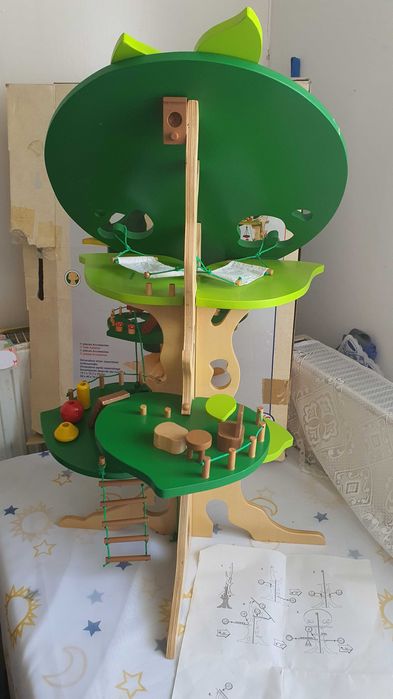 Set de construit din lemn casa din copac