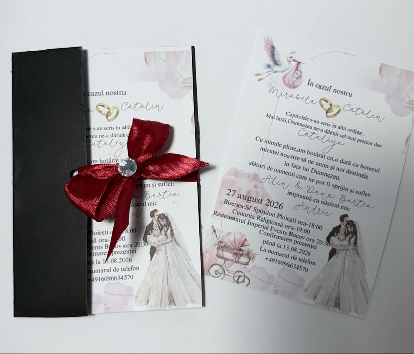 Invitații personalizate pentru nuntă și botez – elegante și unice