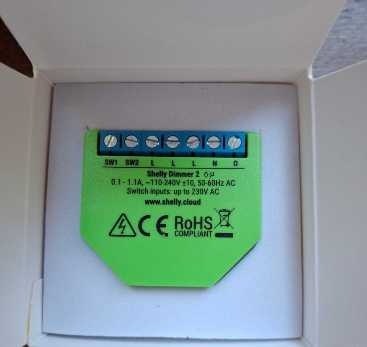 Shelly Dimmer 2 - Dimmer inteligent cu WiFi - 5 buc - ramase, neutilizate