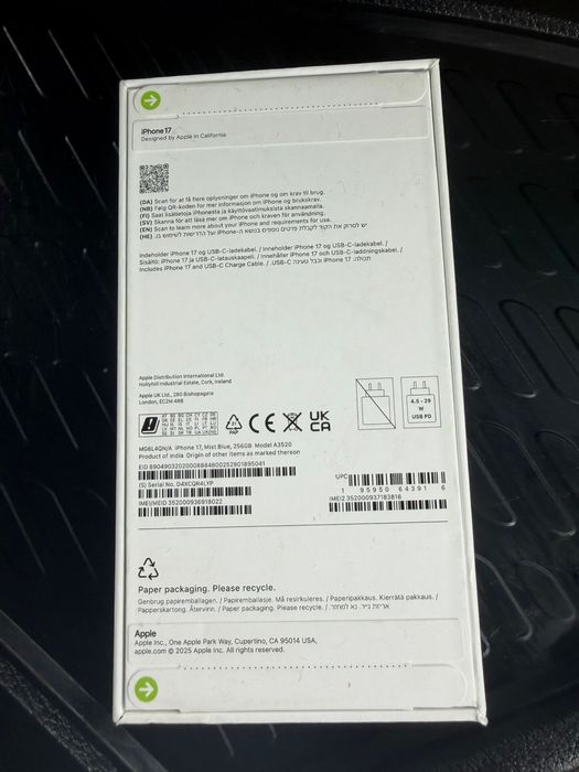 Iphone 17 mist blue 256gb SIGILAT