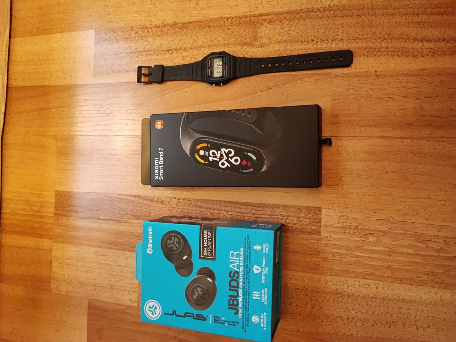 Ceas Xiaomi Band 11 + Căști Jlab Buds + Ceas Casio